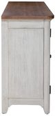 Liberty Furniture Farmhouse Reimagined Antique White/Chestnut 80" Fireplace TV Console-3