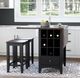 Jofran Inc. Asbury Park Autumn Brown/Black Backless Saddle Counter Stool-1