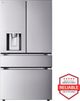 LG 36" 28.6 Cu. Ft. PrintProof™ Stainless Steel Standard-Depth MAX™ 4-Door French Door Refrigerator with Craft Ice and Mini Craft Ice-1