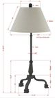 Forty West Marvin Black Table Lamp-1