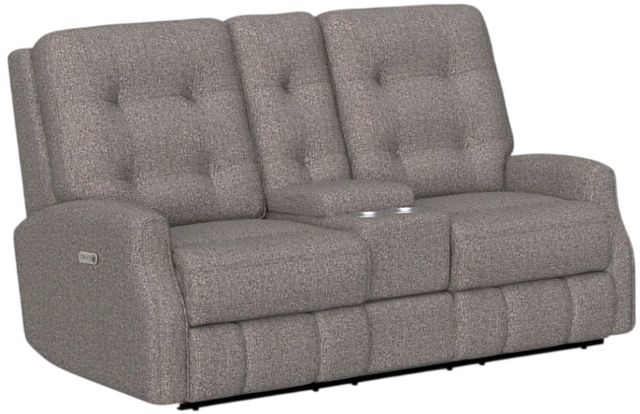 Flexsteel® Customizable Devon 72" Power Reclining Loveseat with Console and Power Headrests-1