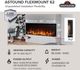 Napoleon Astound™ FlexMount Series 62'' Black Wall Mounted Electric Fireplace-3