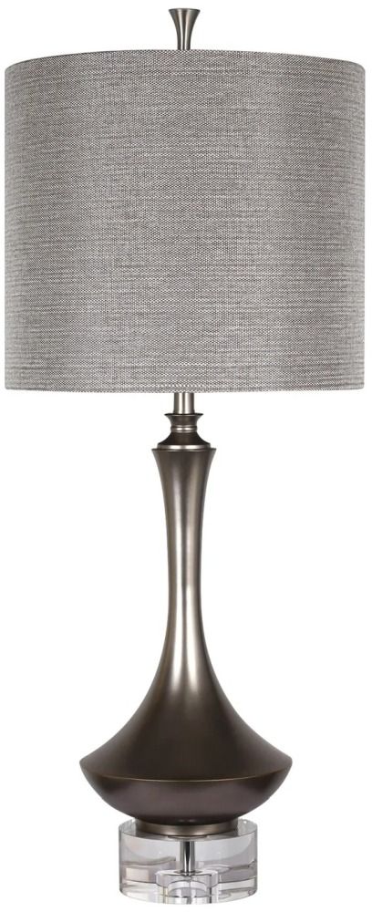 Harp & Finial® Arlington Pewter Table Lamp-0