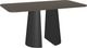 Amisco Customizable Gemma 72" Rectangular Pub Table with Radius Corners and 1" White Oak Veneer Top-0