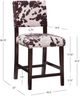 Linon Corey Brown Cow Print Counter Stool-2