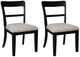 Signature Design by Ashley® Chadworth Black Upholstered Dining Side Chair-1