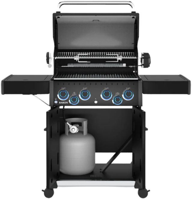 Broil King® Baron™ 490 4-Burner Black Freestanding Liquid Propane Grill-1