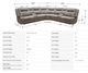 Parker House® Blake 7-Piece Desert Taupe Manual Reclining Curved Sectional-2