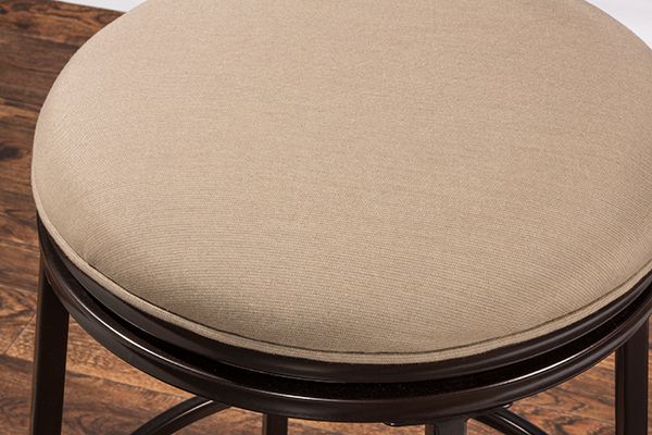 HH2 Home Pullman Satin Beige Indoor/Outdoor Swivel Counter Stool-2