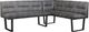 Moe's Home Collection Hanlon Dark Grey Corner Bench-0