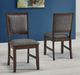 A-America® Chesney Falcon Brown/Gray Upholstered Side Chair-1