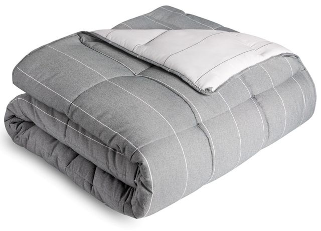 Malouf® Woven™ Chambray Flint Oversized King Comforter Set-0
