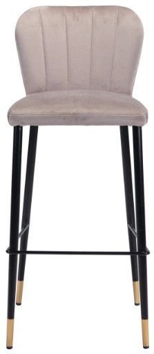 Zuo® Modern Manchester 2-Piece Gray Bar Chairs-1