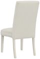 Fairfield® Customizable Entree Dining Straight Tall Back Armless Stack Chair with Linen Legs-3