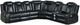 New Classic® Home Furnishings Orion II 3-Piece Black L-Shape Power Reclining Sectional-0