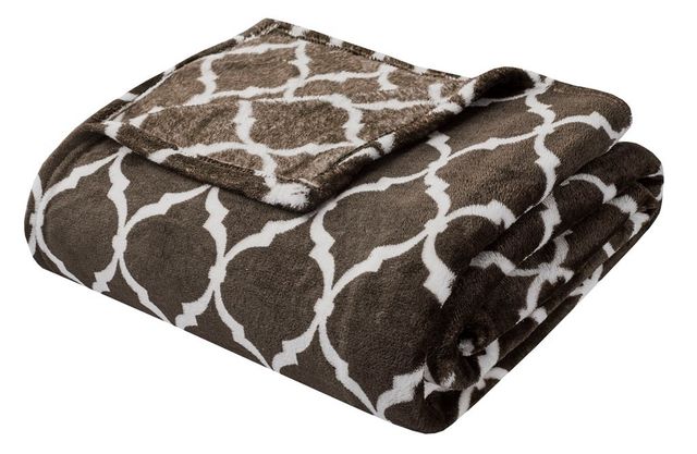 Olliix by Madison Park Ogee 1 Brown Oversized Throw-0