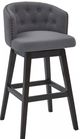 Armen Living Celine Gray 26" Counter Stool-0