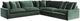 Benchcraft® Carriage View 3-Piece Jade L-Shape Sectional-0