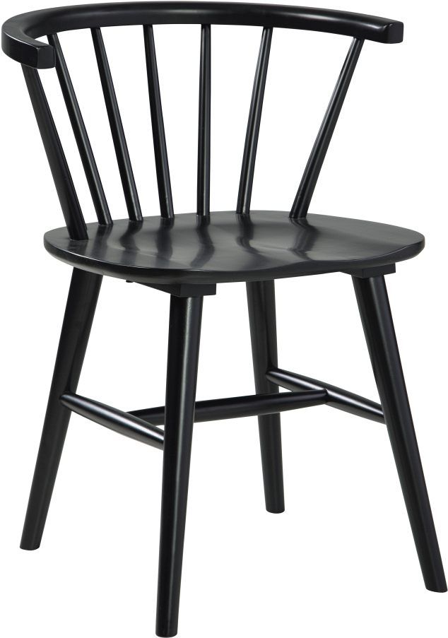 Signature Design by Ashley® Otaska Black Dining Chair-0