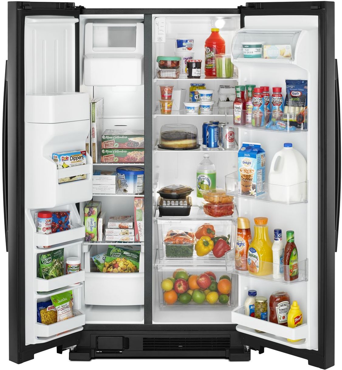 Amana 33 in. 21.41 Cu. Ft. Black Side-By-Side Refrigerator - Thumbnail 4