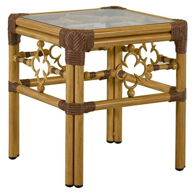 Lane Venture® Mimi by Celerie Kemble Raffia Square End Table-0