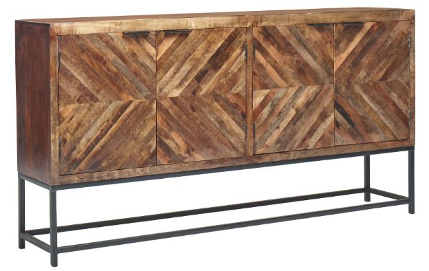 Jaipur Furniture Executive Brown 4-Door Cabinet-0