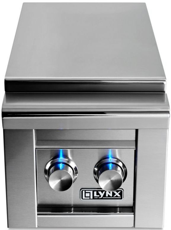 LYNX® Professional 13" Stainless Steel Built-In Double Natural Gas Side Burner-1