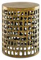 Currey & Company Alvar Antique Gold Accent Table-0