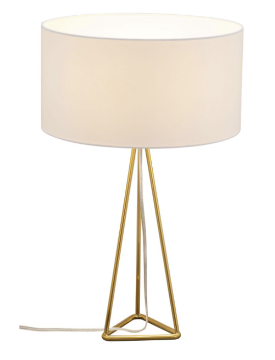 Zuo® Modern Sascha White/Gold Table Lamp-0