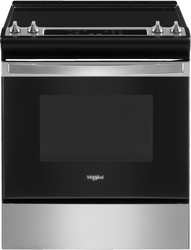 Whirlpool® 30" Stainless Steel Slide In Electric Range-0