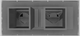 Vent-A-Hood® 66" Gunsmoke Contemporary Island Range Hood-2