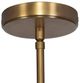 Uttermost® Gaia Glass Pendant with Antique Brass Accent-3