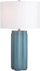 Crestview Collection Quatrefoil Blue Table Lamp-3