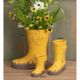 A & B Home Yellow 10" Boot Planter-0