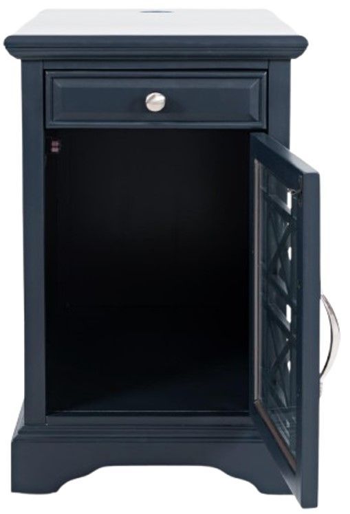 Jofran Inc. Craftsman Navy Power Chairside Table-3