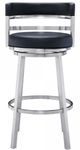 Armen Living Madrid Black 30" Bar Stool-1