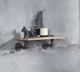 ACME Furniture Brantley Oak/Sandy Black Wall Rack-3