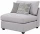 Coaster® Cambria Grey Armless Chair-1