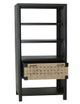 A & B Home Salvador Black/Light Brown 4-Tier Shelf-3