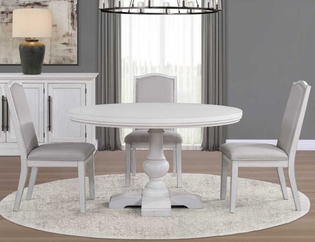 Steve Silver Co. Warren White Round Dining Table-2