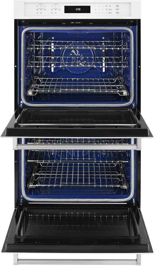 KitchenAid® 30" White Electric Built In Double Oven-1