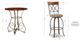 Powell® Hamilton 3-Piece Bronze/Medium Cherry Swivel Pub Table Set-1