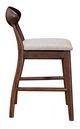 Furniture of America® Sargans 2-Piece Rich Walnut Counterheight Chair-4