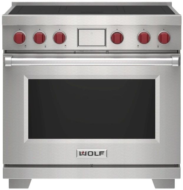 Wolf® 36" Stainless Steel Pro Style Induction Range-0