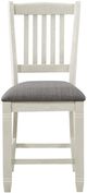 Homelegance® Granby Antique White/Gray Counter Chair-2