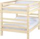 Crate Designs™ Furniture Unfinished Full XL/Full XL Tall Ladder End Bunk Bed-0