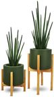 Le Present Khaki Green 27" Century Planter-2