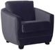 LH Home Baltimo Velvet Black Club Chair-0