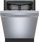 Bosch® 300 Series 24'' Brushed Steel Anti-Fingerprint Front Control Built In Dishwasher-2