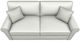 Best® Home Furnishings Customizable Shannon Full Memory Foam Sofa Sleeper with Dark Walnut Legs and Two Pillows-1